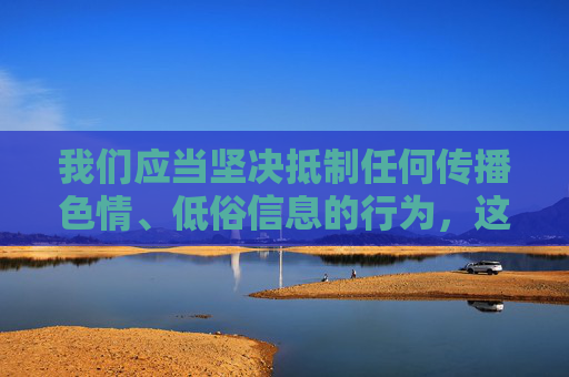 我们应当坚决抵制任何传播色情、低俗信息的行为，这类内容不仅违反法律法规，更会对个人和社会造成严重的负面影响。网络空间不是法外之地，维护清朗的网络环境是每个公民的责任和义务