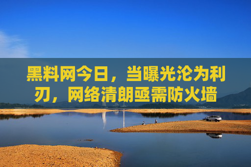 黑料网今日，当曝光沦为利刃，网络清朗亟需防火墙