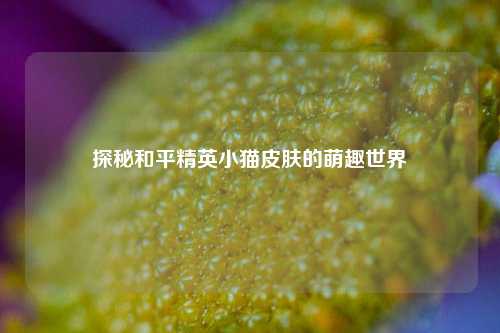 探秘和平精英小猫皮肤的萌趣世界