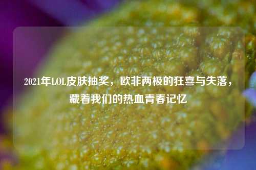 2021年LOL皮肤抽奖,欧非两极的狂喜与失落,藏着我们的热血青春记忆