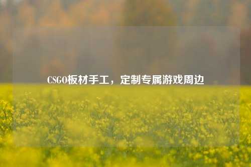 CSGO板材手工,定制专属游戏周边