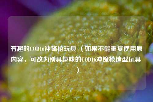 有趣的COD16冲锋枪玩具 (如果不能重复使用原内容,可改为别具趣味的COD16冲锋枪造型玩具 )