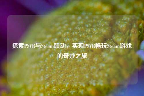 探索PSVR与Steam联动，实现PSVR畅玩Steam游戏的奇妙之旅