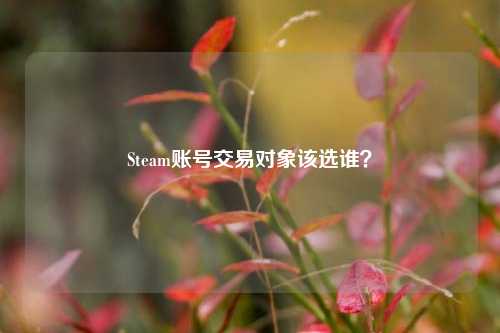 Steam账号交易对象该选谁？