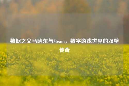 数据之父马晓东与Steam，数字游戏世界的双璧传奇