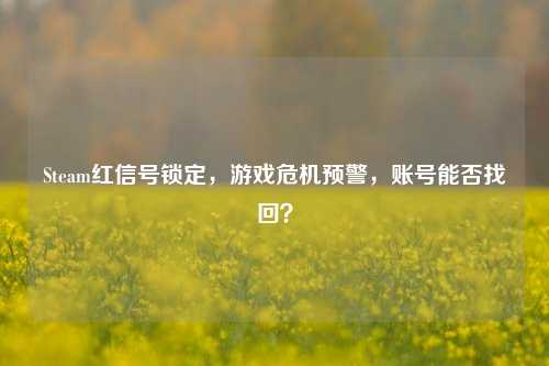Steam红信号锁定,游戏危机预警,账号能否找回?