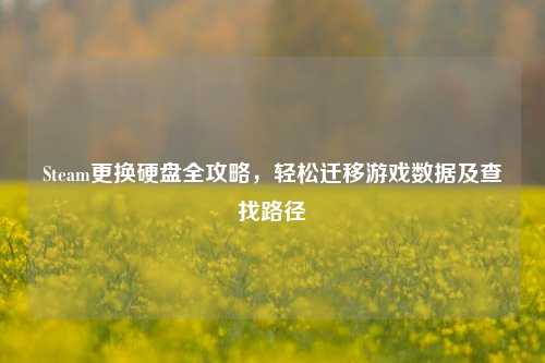 Steam更换硬盘全攻略,轻松迁移游戏数据及查找路径