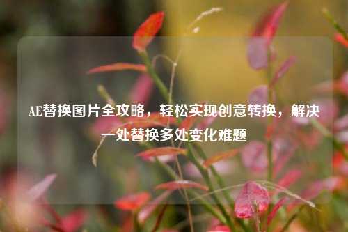 AE替换图片全攻略,轻松实现创意转换,解决一处替换多处变化难题