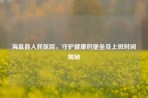 海盐县人民医院，守护健康的堡垒及上班时间揭秘