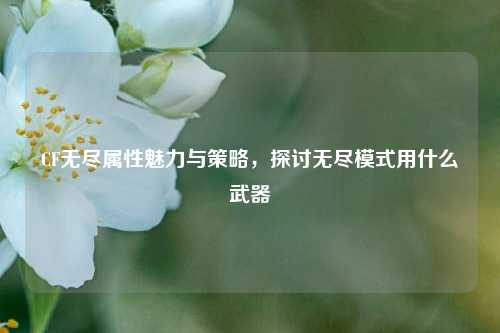 CF无尽属性魅力与策略，探讨无尽模式用什么武器