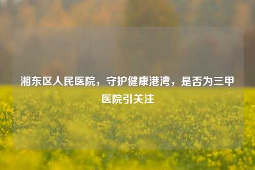 湘东区人民医院，守护健康港湾，是否为三甲医院引关注