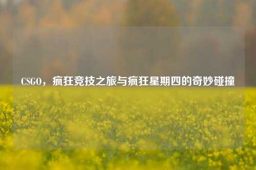 CSGO，疯狂竞技之旅与疯狂星期四的奇妙碰撞