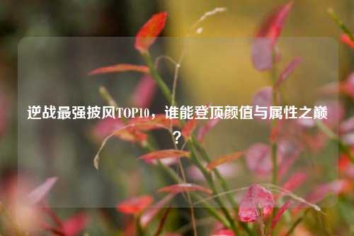 逆战最强披风TOP10，谁能登顶颜值与属性之巅？