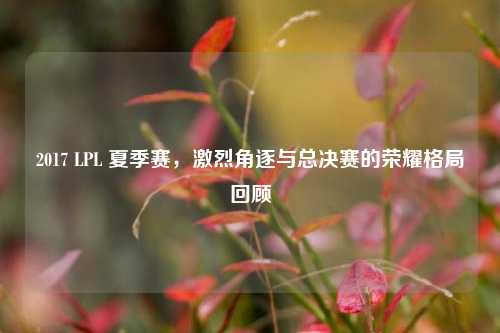 2017 LPL 夏季赛，激烈角逐与总决赛的荣耀格局回顾