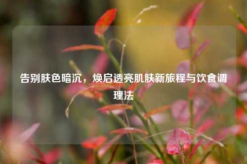告别肤色暗沉，焕启透亮肌肤新旅程与饮食调理法