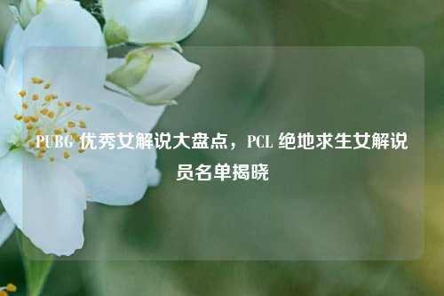 PUBG 优秀女解说大盘点，PCL 绝地求生女解说员名单揭晓