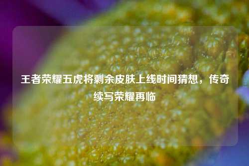王者荣耀五虎将剩余皮肤上线时间猜想,传奇续写荣耀再临