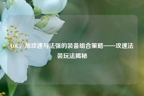 LOL，加攻速与法强的装备组合策略——攻速法装玩法揭秘